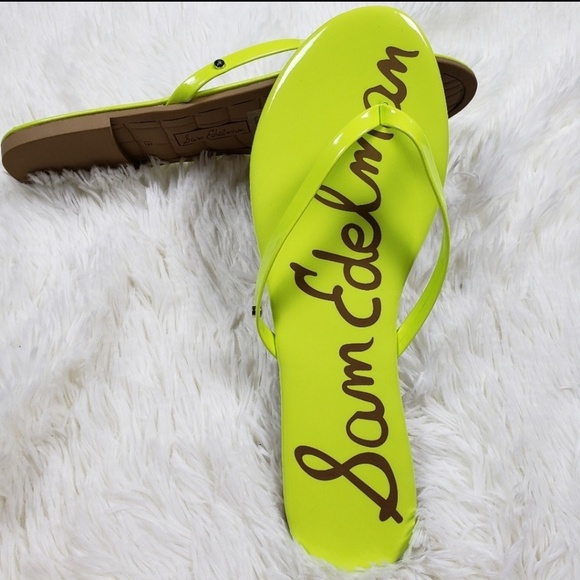 Sam Edelman Shoes - New Sam Edelman Oliver Flip Flop Sandals Neon Sz 8